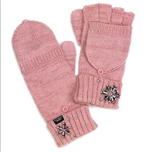 VS Blush Pink Convertible Gloves, New with Tags
